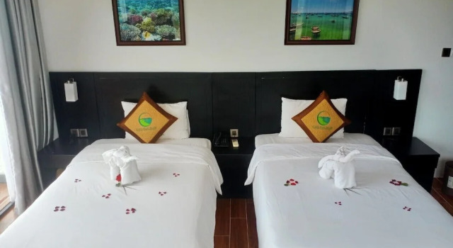 Двухместный номер Deluxe с балконом и с видом на океан Ly Son Pearl Island Hotel & Resort