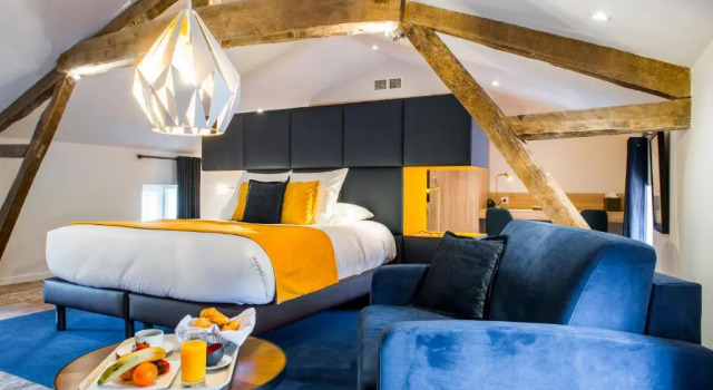 Номер Deluxe Logis Hôtel Le Tilia