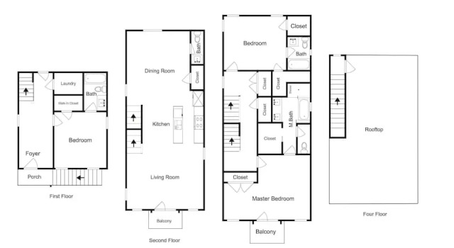 1051 Archer St Townhouse 3 Bedrooms 3.5 Bathrooms Townhouse, Book Feriehus Villaer i Nashville, Villa