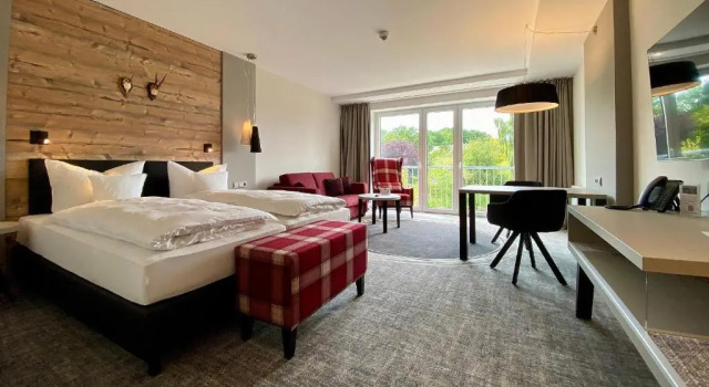 Двухместный номер Standard с видом на сад Köhlers Forsthaus Wellness & Genuss Hotel