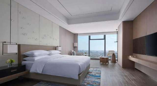 Standardowy dwuosobowy klub pokój Yancheng Marriott Hotel