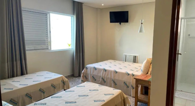 Трёхместный номер Deluxe с видом на море Hotel Araguaia