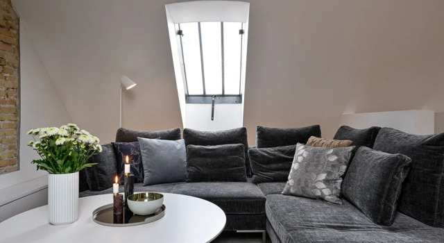 Fantastic Duplex Apartment with Modern Danish Design Furniture