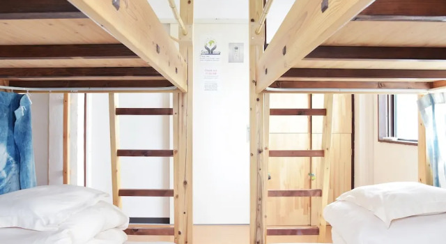 Seng i sovesal Lund house - Hostel