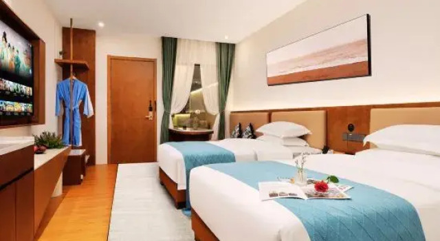 Двухместный люкс Deluxe Hongpin Mansion (Guangzhou Baiyun Railway Station Jiangnan Market Store)