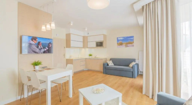 Студия APARTAMENTY MIERZEJA - MARINA, Kąty Rybackie, 100m od Zalewu Wiślanego, Bezpłatny Meleks