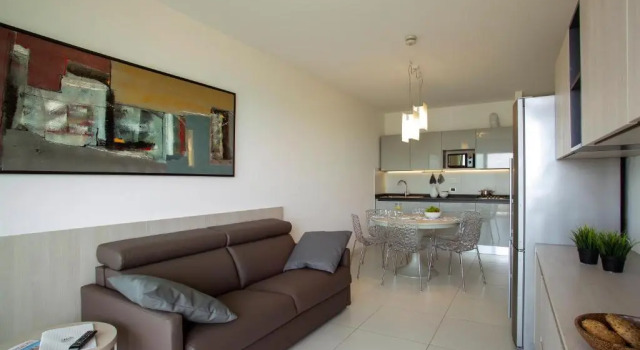 Апартаменты Deluxe с 2 комнатами с видом на море Residence Serenissima