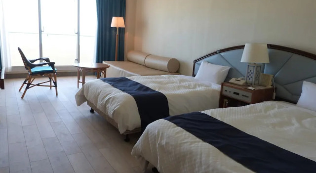 Camera doppia Deluxe con vista sull'oceano EN RESORT Kumejima EEF Beach Hotel