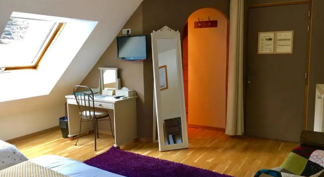 Двухместный номер Deluxe с видом на горы Chambre dHôtes La Grange des Ecrins