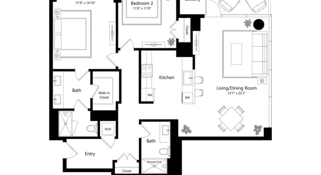 Коттедж West Loop Luxe 2BR Balcony Skyline Views