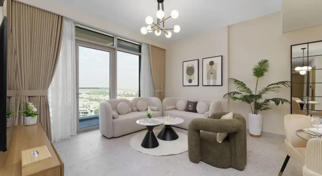Апартаменты Deluxe с 2 комнатами с балконом Maison Privee - Tranquil Living with Golf Course Vws in Dubai Hills