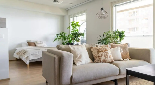 Апартаменты Spacious 1br with a lake view and sauna