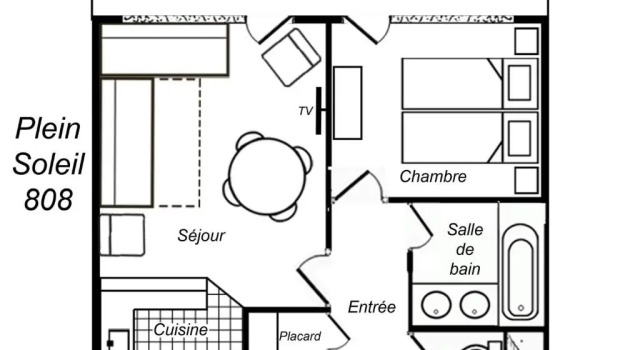 Appartement Méribel, 2 pièces, 5 personnes - FR-1-182-20, Забронировать Апартаменты/квартира Мерибель-ле-Альё Лез-Аллю, рядом с Горнолыжный курорт Trois Vallees