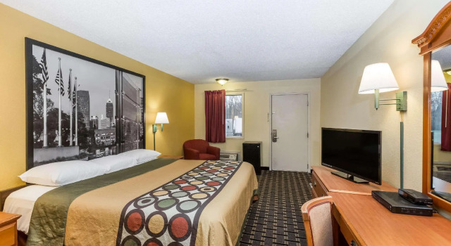 Двухместный номер Standard Super 8 by Wyndham Indianapolis-Southport Rd