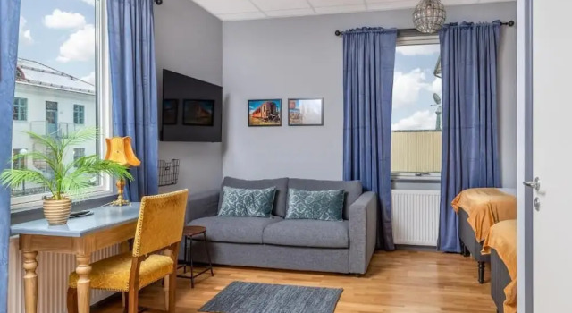 Двухместный номер Comfort с балконом Järnvägshotellet i Edsbyn