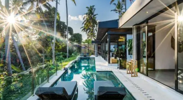 Villa Solis by BaliSuperHost, Rezervovat Vila Chaty v Bali, Chalupa