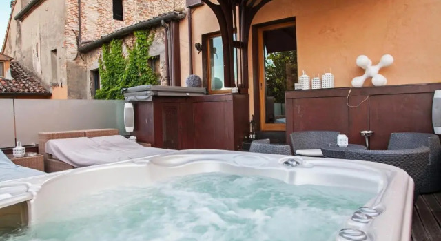 Standard- dobbelt på loftet værelse Relais La Loggia
