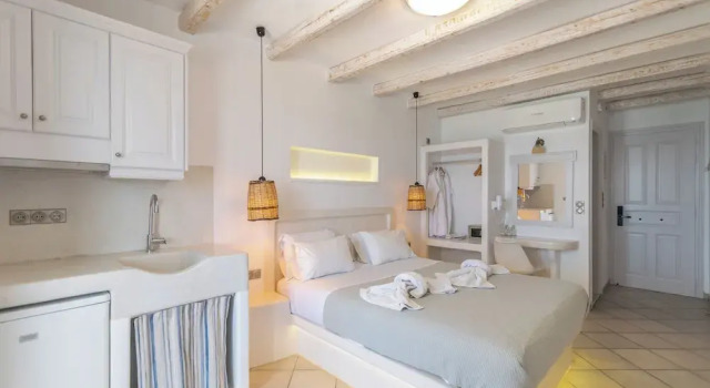 Двухместный номер Deluxe с видом на море Nikos Apartments & Studios