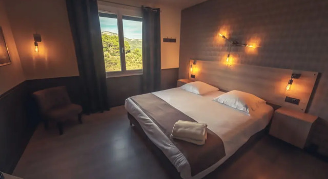 Номер Standard с красивым видом из окна Logis Hôtel Restaurant Le Plantevin