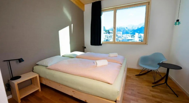 Номер Standard с видом на озеро Laax wellnessHostel3000