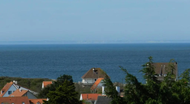 Двухместный номер Standard с балконом и с видом на море Hôtel Le Vivier WISSANT - Vue Mer - Côte dOpale - Baie de Wissant - 2CAPS
