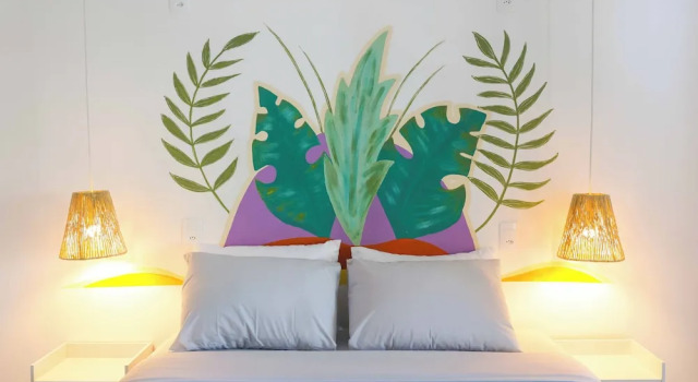 Люкс Standard с балконом и с видом на внутренний двор Sea Wolf Hostel - Lagoa da Conceição