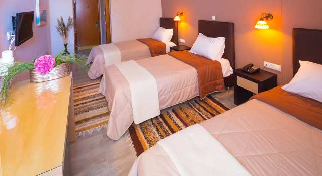 Трёхместный номер Standard с видом на море Kyparissia Beach Hotel