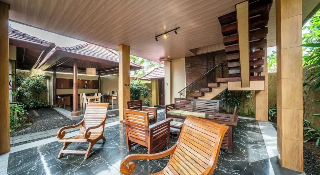 Вилла с 2 комнатами с балконом The Kampung Ubud Villa