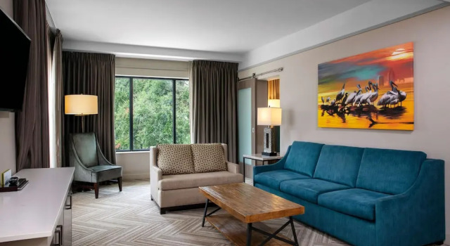 Люкс c 1 комнатой с видом на парк Hilton Garden Inn Mobile Downtown