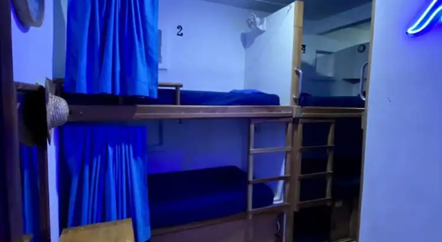 Кровать в общем номере Hostel Natura