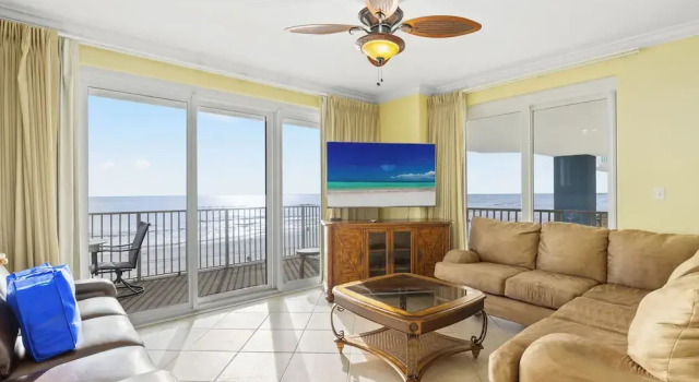 Номер Grand Grandview Oasis! 3BR 2BA Sleeps 9! Gulf-front Tranquility Beckons!