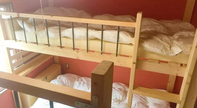 Кровать в общем номере (женский номер) Mad Cat Hostel Osaka & Bar