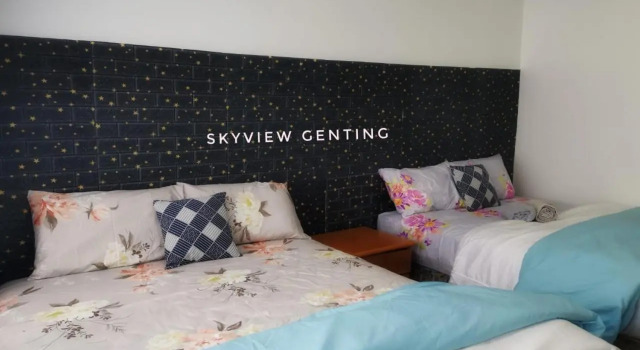 12 Pax Skyview Homestay 2 Family Room 2R2B Brilliant Court Mountain View Genting Highland