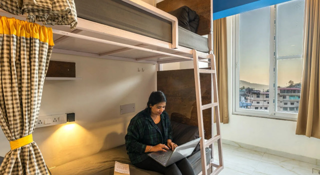 Кровать в общем номере (женский номер) The Hosteller Rishikesh, Upper Tapovan