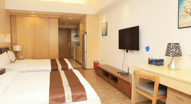Двухместный номер Business с видом на сад Jiayuan Executive ApartHotel Guangzhou Wuyangcun Metro Station Zhujiang New Town Branch