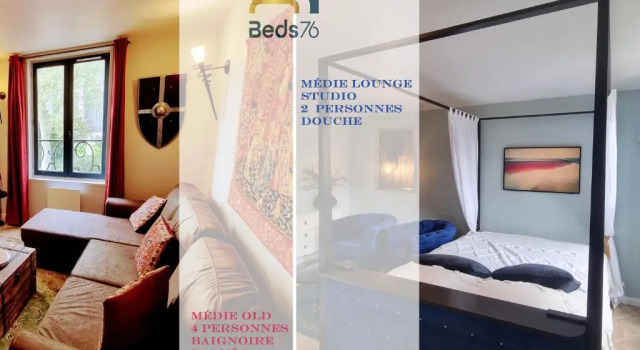 Апартаменты 2 Appt MédiéLounge ou MédiéOld, Parking Vue magnifique par Beds76