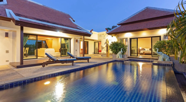 Вилла Tropical Living at 3BR Pool Villa Bianca, Baan Bua Luxury Estate, Nai Harn Beach