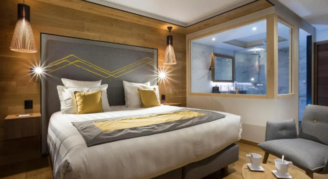 Двухместный номер Standard с видом на горы Hôtel Alparena & Spa - 4 étoiles