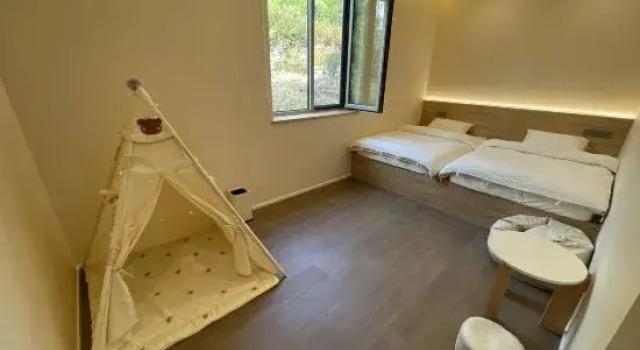 Кровать в общем номере Beijing Banshan Agricultural Society Homestay