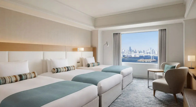 Трёхместный номер Deluxe Premier Floor Grand Nikko Tokyo Daiba
