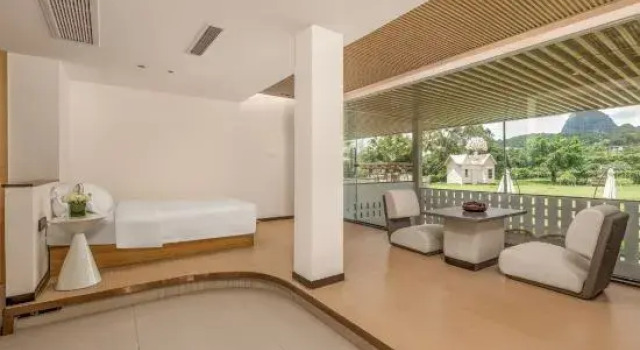 Люкс с видом на сад Panlong Lishore Resort (Yangshuo West Street Liriver)