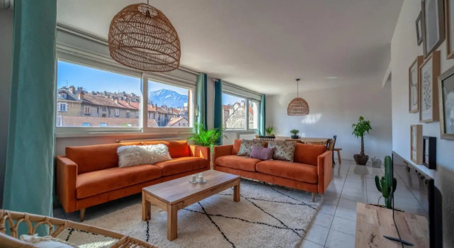 Le Reverso, T6 En Duplex & Vue Incroyable, Book Lejlighed Grenoble Grenoble Area