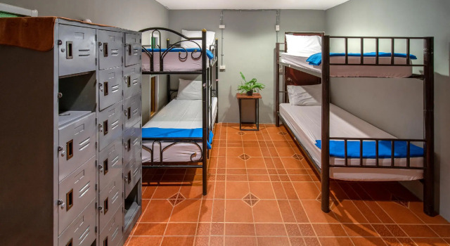 Кровать в общем номере Eclipse Hostel and Bar