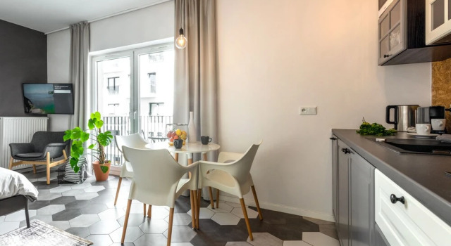 Люкс Comfort с балконом и рядом с пляжем apartamenty-wroc Kurkowa 14