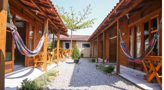 Rumah Pantai cabanas de aluguel