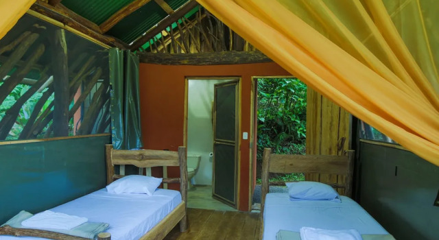 Тент с балконом и с видом на горы La Tigra Rainforest Lodge