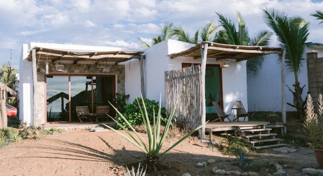 Семейное бунгало с видом на океан Toninas México Bungalow