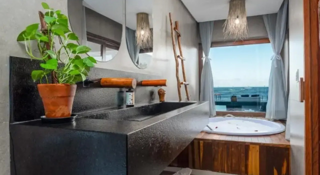 Двухместный люкс Deluxe с видом на море Villa Pantai Boutique Hotel Maragogi