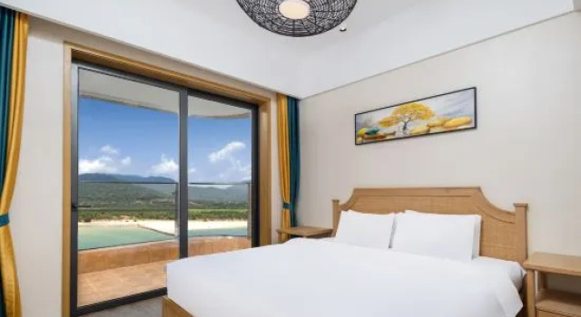 Люкс Deluxe с 3 комнатами с видом на море Maduo Oye Surfing Seaview Resort Homestay (Sunac Riyuewan Branch)