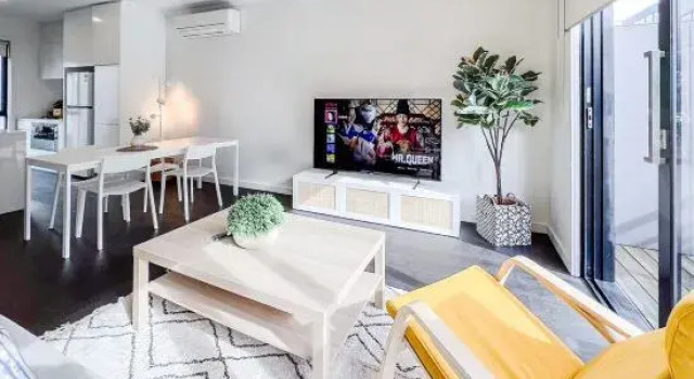 Port Melbourne 3-level TH FreeParking Smart TV, Забронировать Отель Бизнес-отели Мельбурна, рядом с Пристань для яхт «Е», 4* 5*